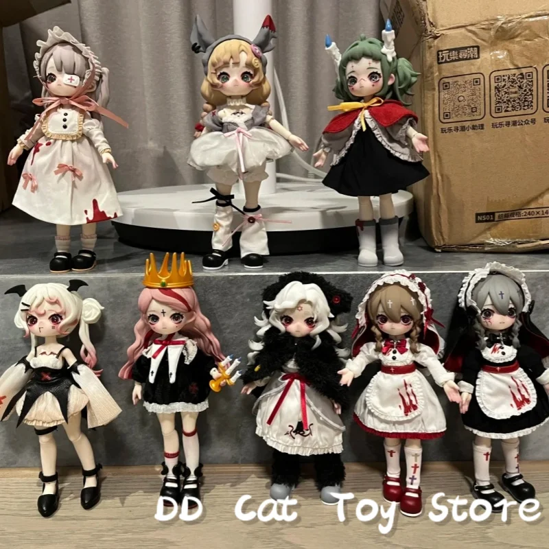 

В наличии, оригинальная слепая коробка Nyssa Weird Nightmare, готический стиль, 1/12, фигурка Bjd, загадочная коробка-сюрприз, подарок на день рождения