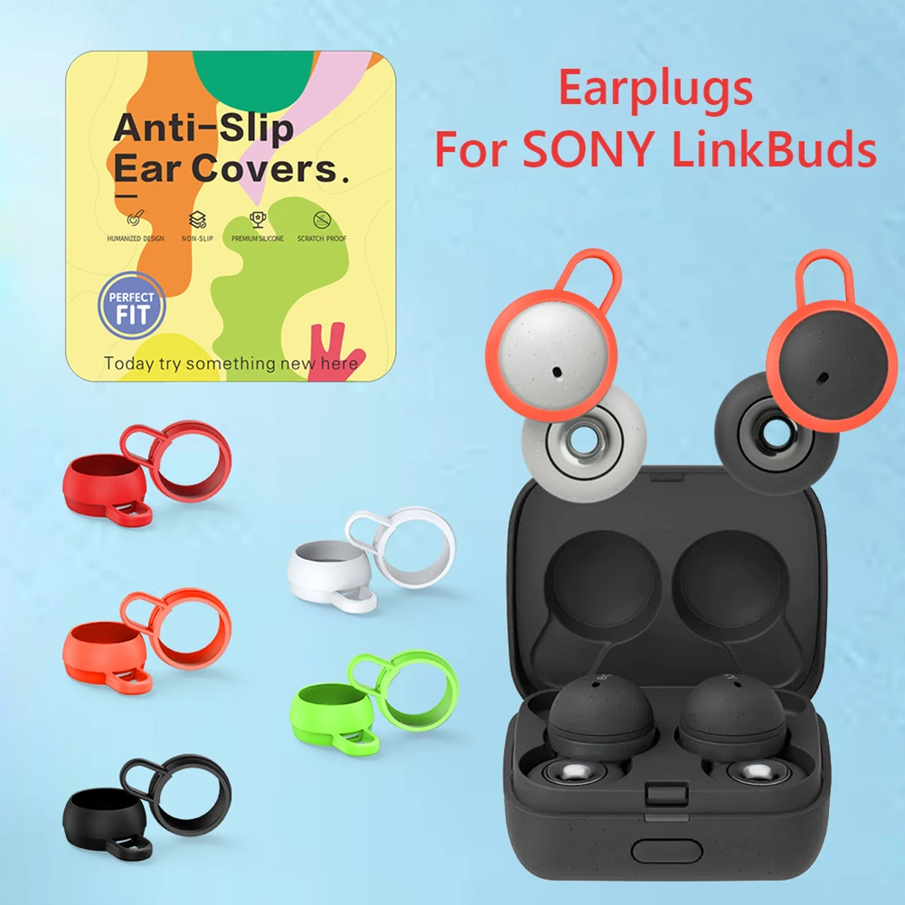 5 Pairs In-Ear Silicone Eartips Case Cover for Sony LinkBuds WF-L900 Multifunctional Portable Earphone Accessory