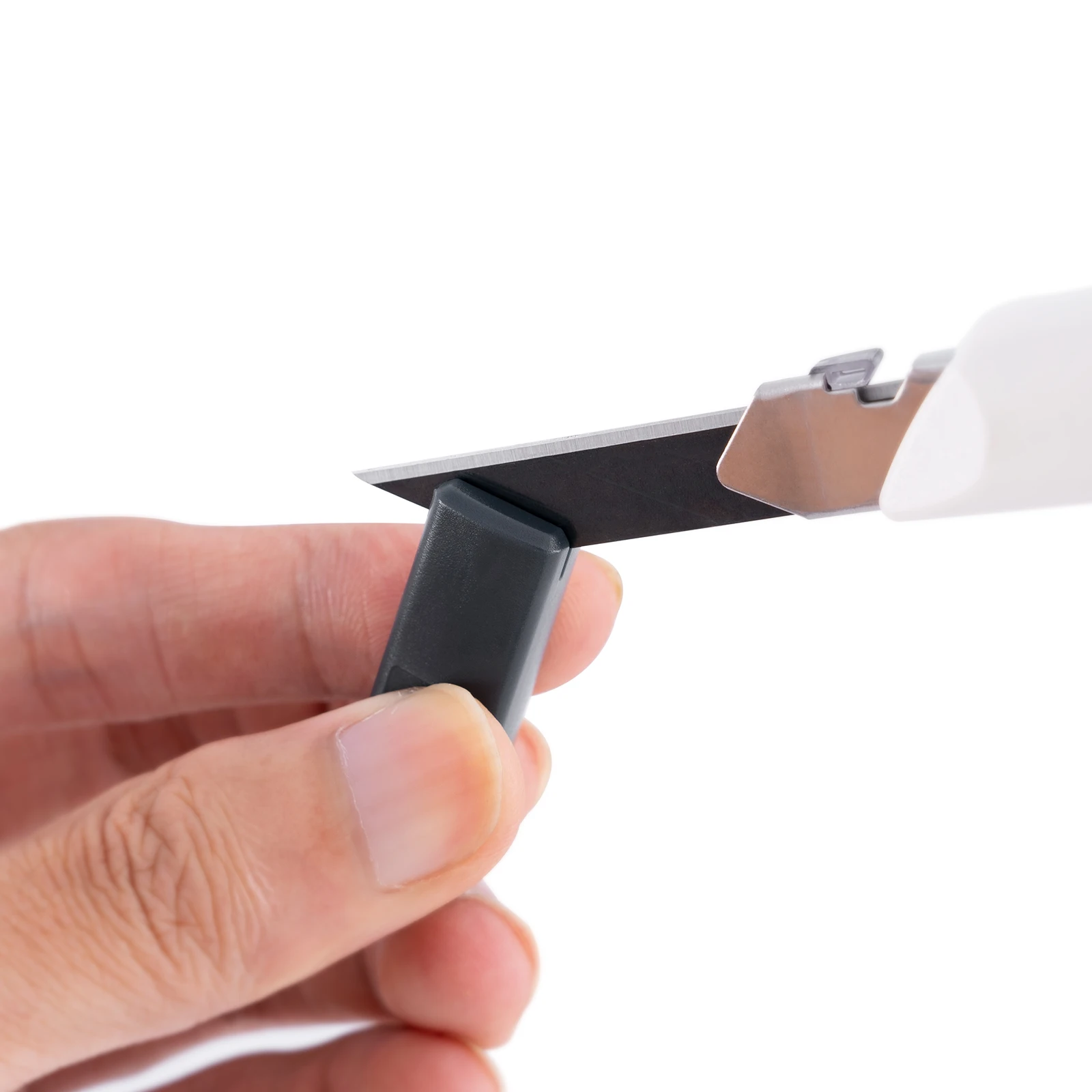 30 ° Einziehbares Universalmesser mit Auto-Lock-Funktion, Box-Cutter mit Anti-Rüttel-Stahlklinge, Tragbarer Cutter für Auto-Vinyl- und PPF-Folien-Schneidewerkzeug – Detail 2