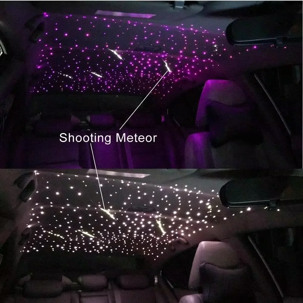 28W Starlight + Meteor RGBW Twinkle Music Effect Headliner Kit New Headliner Shooting Star Ceiling Sky Lights