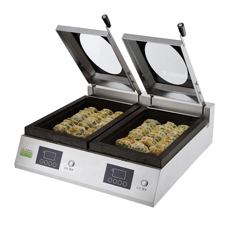 

Automatic Double Factory Direct Sales for Wholesale Commercial Kitchen Cooker for Fried Gyoza Dumplings Making Frying Machine