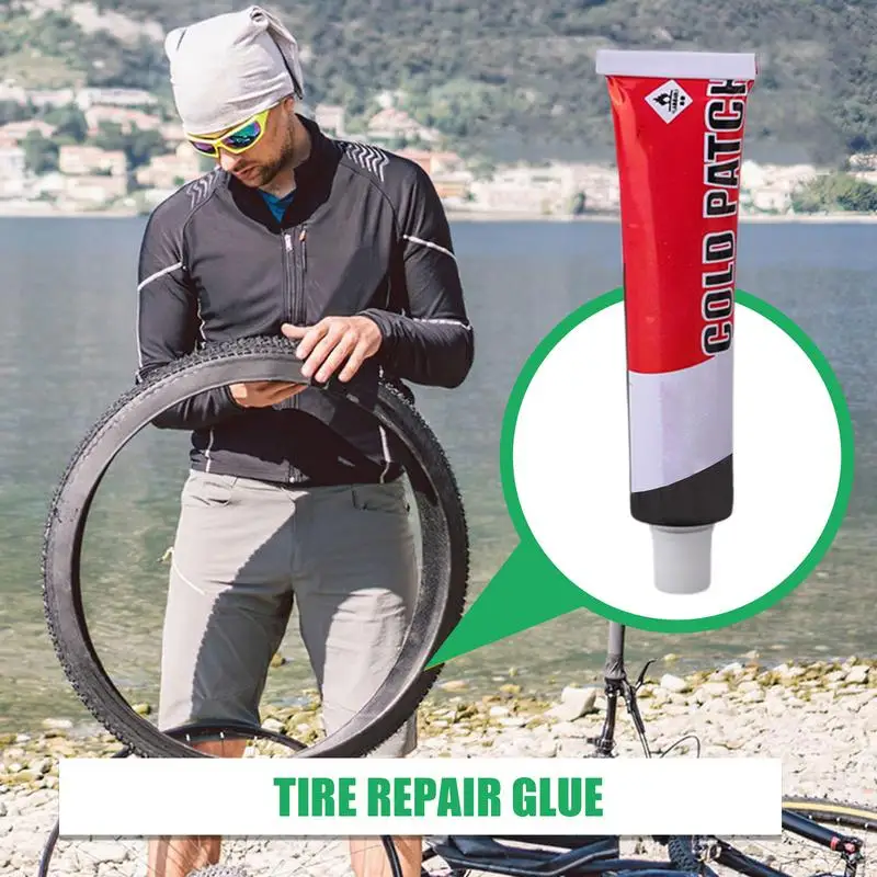 Tire Patch Glue 20ML Rubber Cement Glue Tire Glue Sidewall Repair Accessories Adhesives Fillers Sidewall Tire Repair For Bike