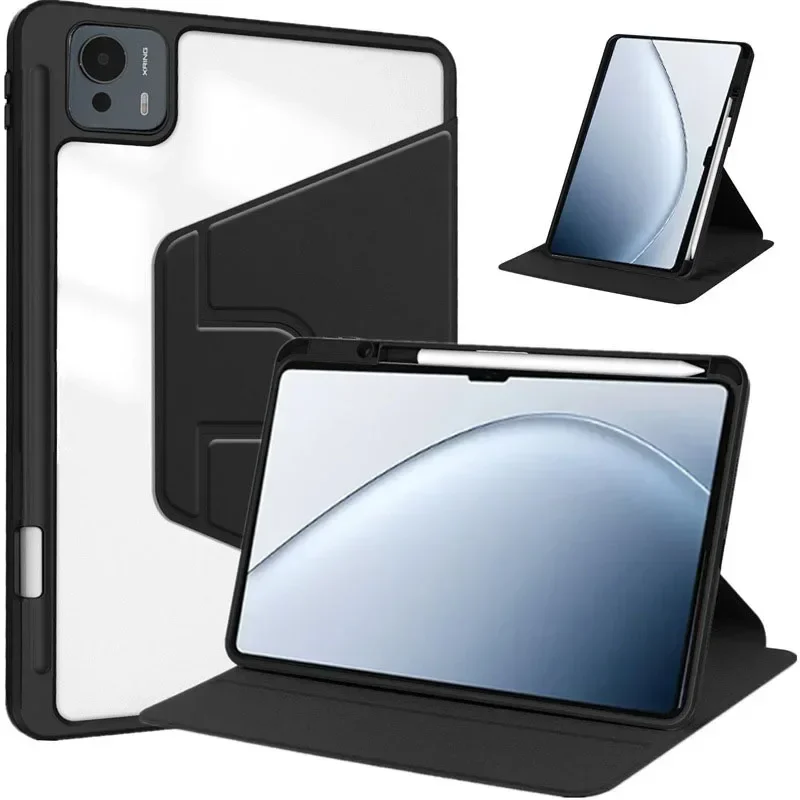 

360 Rotating Magnetic Tablet Case for Xiaomi Pad7 Ultra14 Inch 2025 Pen Slot Holder Acrylic Back Shockproof Stand Protect Cover