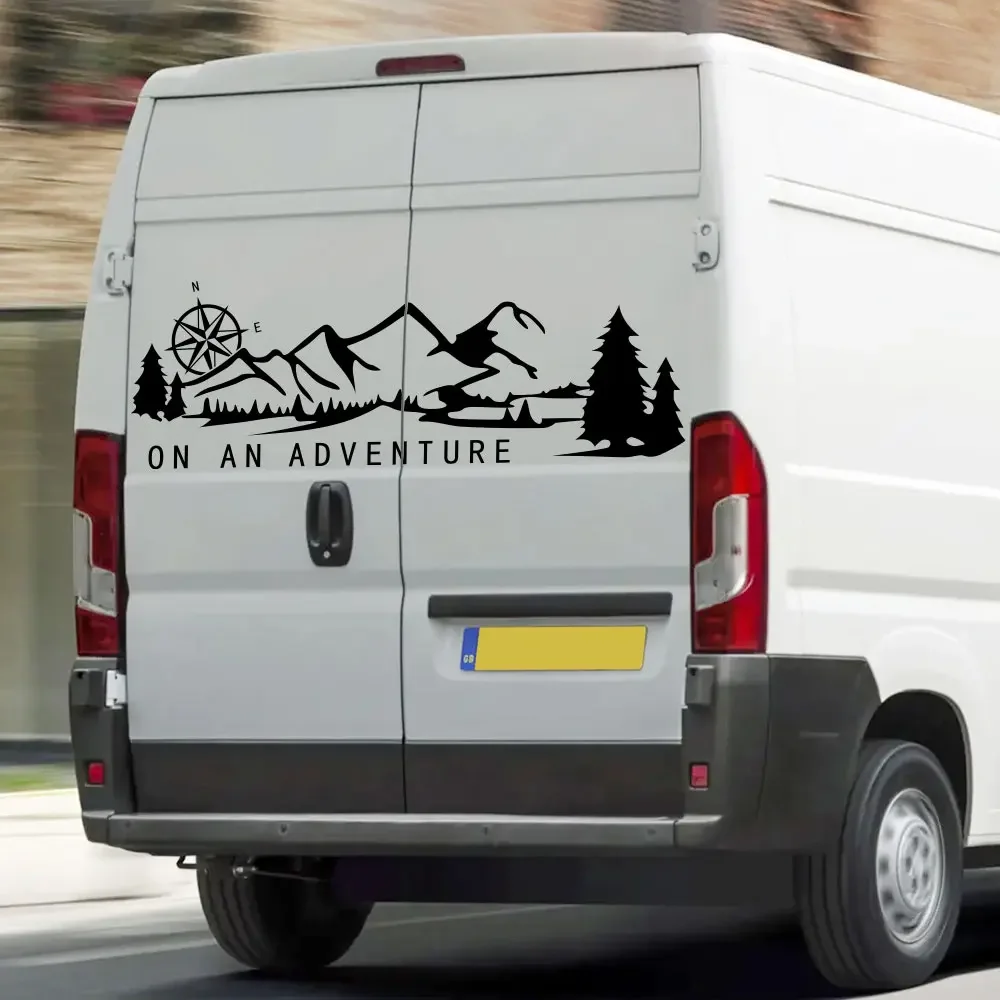 1PC Car Stickers Decor Custom Graphics Vinyl Decals For Fiat Ducato Citroen Jumper Peugeot Boxer Motorhome Van Auto Accessories