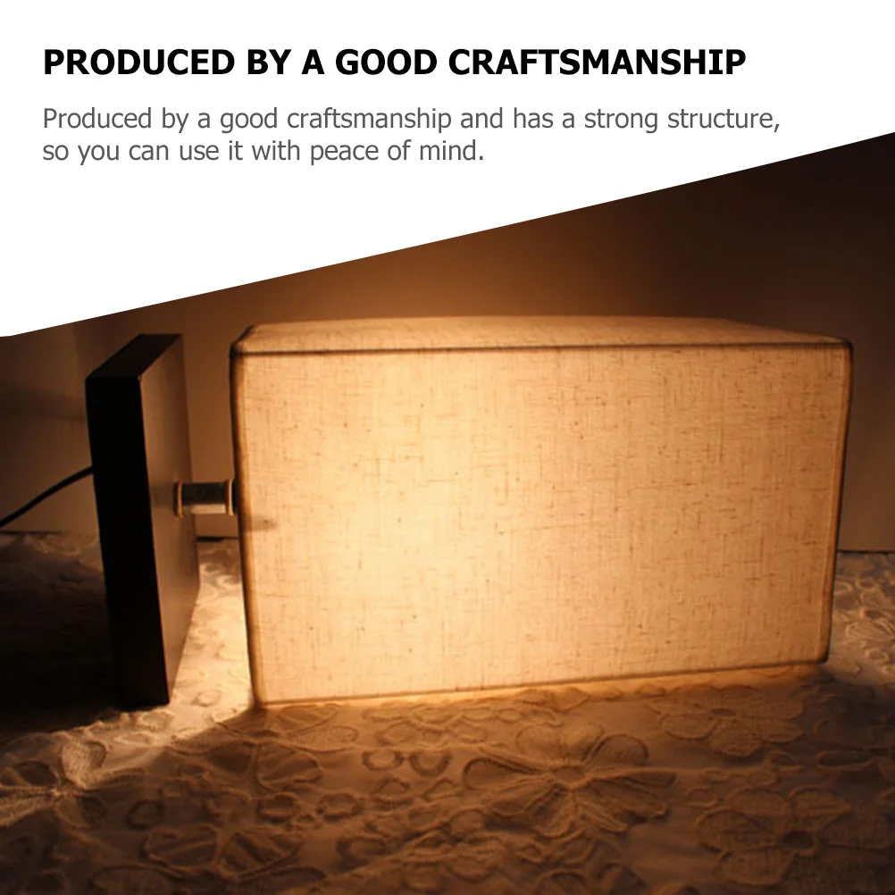 

Small Cloth Table Lamp Durable ABS Bedside Lamp for Bedroom Living Room Office Reading Desk Light Uk Plug Small Lamps