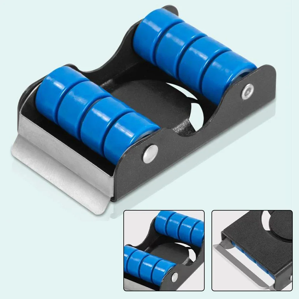 4pcs Furniture Moving Dolly Tools With Non-slip Pad Household Heavy Duty Lifter Washing Machine Mobile Pulley Tool Parts