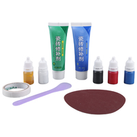 Tile Repair Kit Ceramic Floor Tile Toilet Washbasin Repair Glue Tile Stone Crack Repair Kit for Chips Dents Cracks Holes Scratch