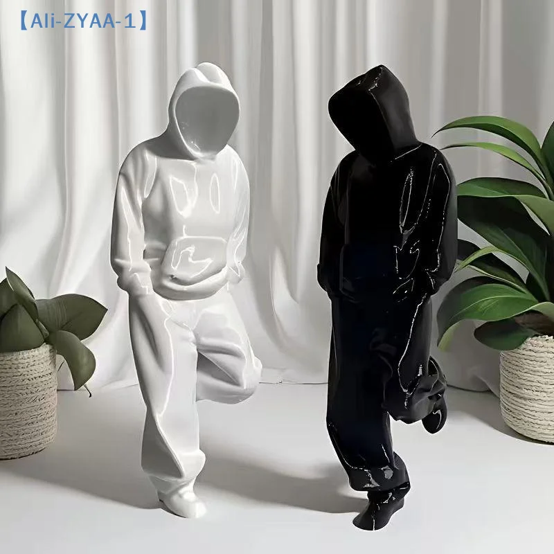 【ZYAA-1】1/2 Stück 3D-gedruckte Heimdekoration, Wohnzimmerdekoration, Figur, Kunstharz, Kunsthandwerk, Skulptur, Wohnaccessoires, Figuren für den Innenbereich