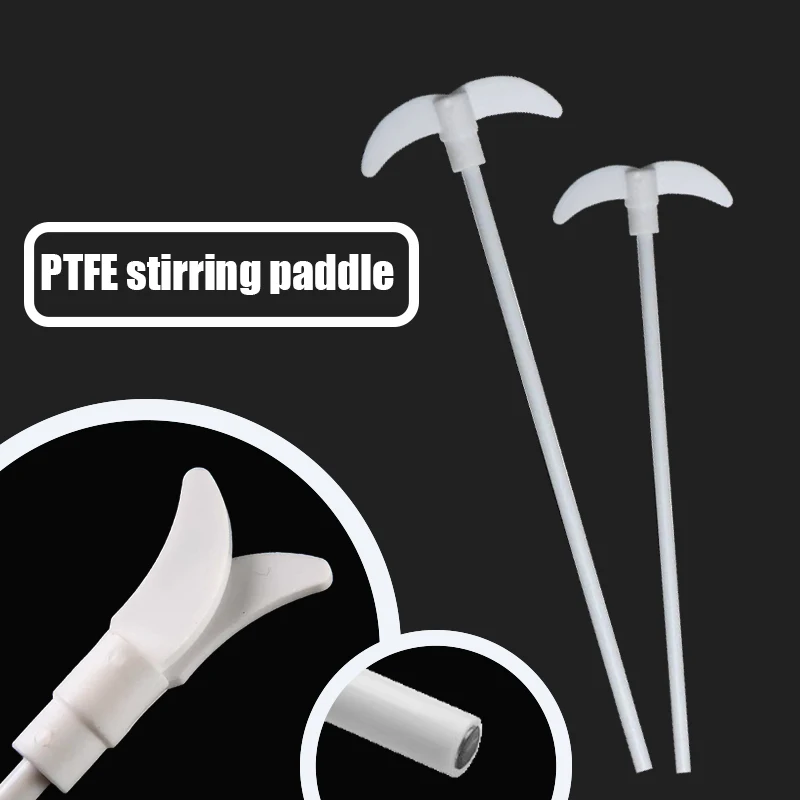 Varilla agitadora práctica de paleta de PTFE, suministros de laboratorio para mezclador superior, 29cm/34mm