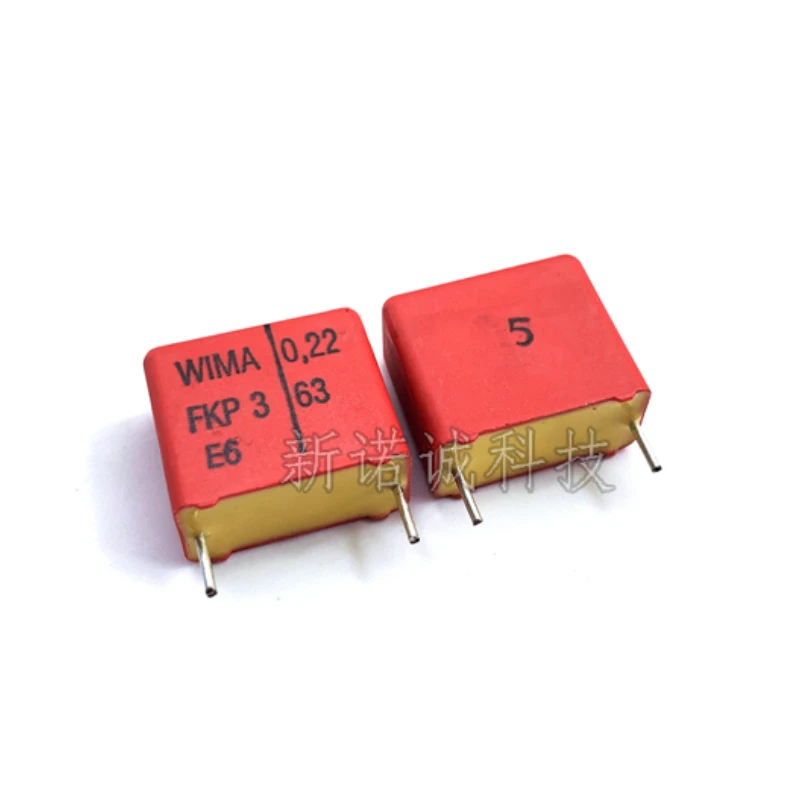 

2pcs/20pcs Germany WIMA 63V 224 0.22UF 63V 220nF 224J 5% FKP3 Pitch 15mm FIlm Capacitor