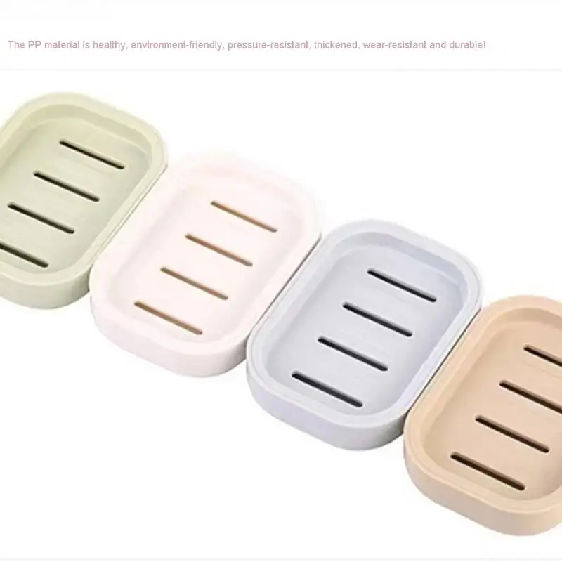 Drain Soap Dish Khaki Innovative Leakproof Convenient Save Space Space Saving Soap Holder Durable Soap Dish Household Products