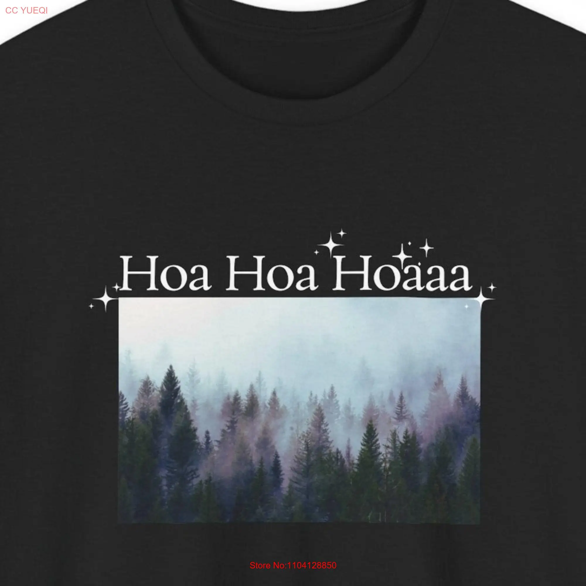 Twilight Forks Washington Inspired Funny T shirt Hoa Hoaaaa Heavy Cotton long or short sleeves