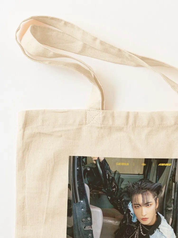 ATEEZ SEONGHWA THE WORLD EP.1 : MOVEMENT GUERRILLA Tote Bag Women bags hand bags shoping bag Large bags for women