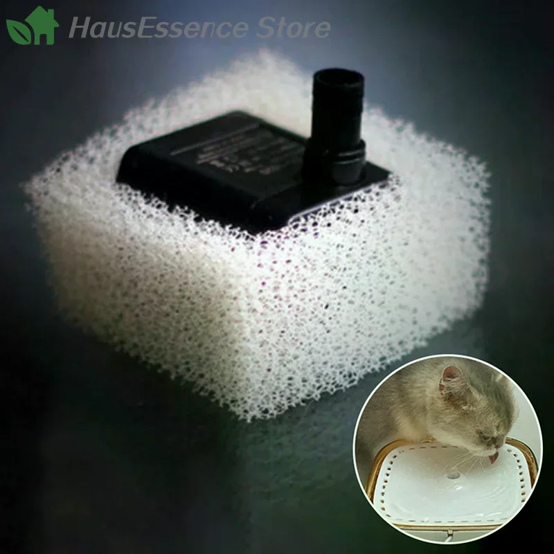 ※3/10Pcs Cat Water Fountain Air Compressor Foam Filters Compatible Comprising Square Dispensers Latest Model Available