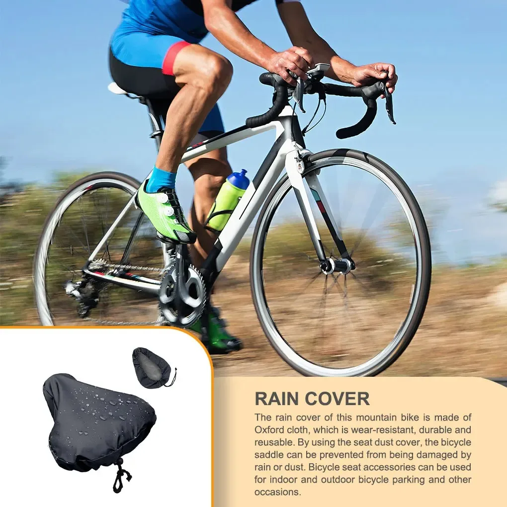 Mountain Bicycles Saddle Seat Rain Covers Oxford Cloth Cushion Protector Replacing Cycling Guard Accessory Gray