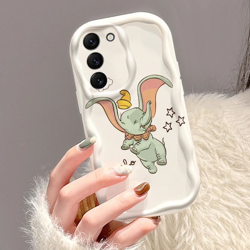 Dumbo Anime Cute For Samsung S24 S23 S21 S20 Ultra Plus FE A73 A72 A71 A51 A31 A05S A05 A04 5G Wave Oil TPU Phone Case