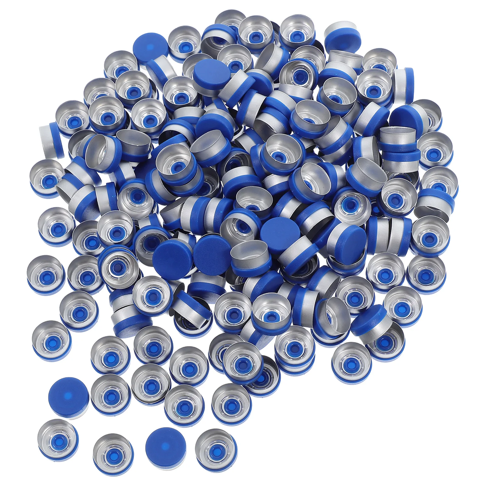 

200 Pcs Flip Vial Seal Aluminum Caps Cover for Glass Sample Complex Laboratory Plastic Composite Dispensing Bottle