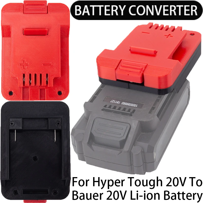 

Battery Adapter for Bauer 20V Li-Ion Tools Converter to Hyper Tough 20V Li-Ion Battery Adapter Power Tool Accessory