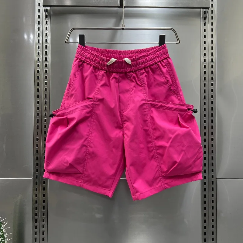 

Summer Men's Workwear Shorts Large Size 300 Pounds Quick Dry Five Pocket Trendy Brand Handsome Utility Shorts Casual Style