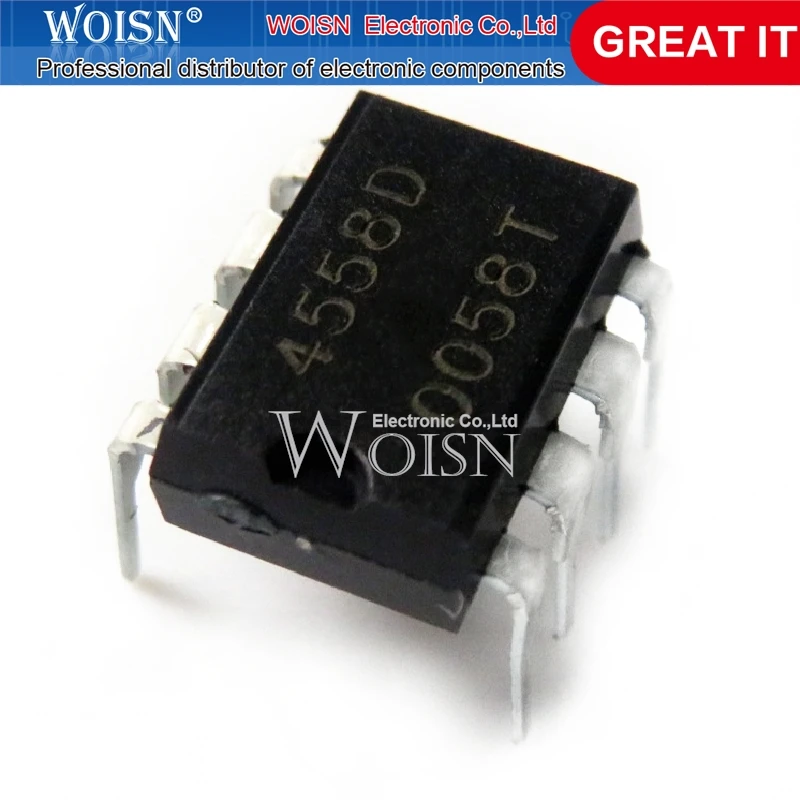 100pcs/lot NJM4558D NJM4558 JRC4558D 4558D DIP-8