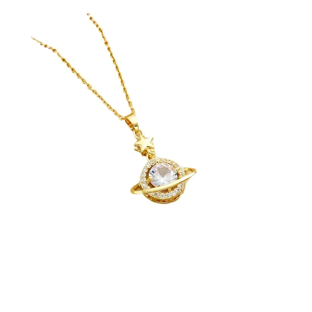 Light luxury titanium steel non-fading jewelry necklace, women's versatile pendant, brand-new simple collarbone chain