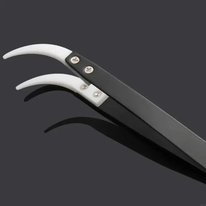 367d 비 전도성 핀셋 절연 세라믹 리버스 핀셋 방지 3pcs/set