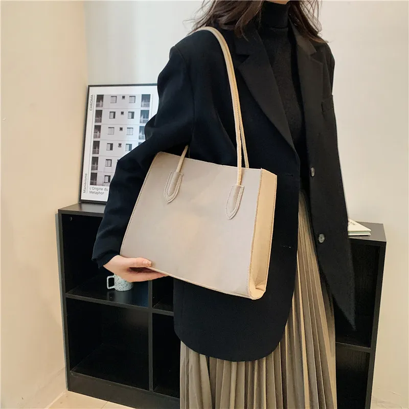 Casual Chic Women Tote Bags Korean Style Trend Large Capacity Shoulder Bag 2023 Fashion Commute Handbags