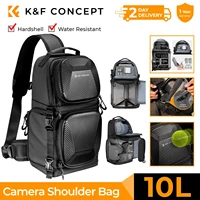 K & F Concept-bandolera para cámara de 10L, bolso rígido para fotógrafos, bolso de hombro, mochila cruzada, bolso para cámara Sony, Canon, Nikon, DSLR