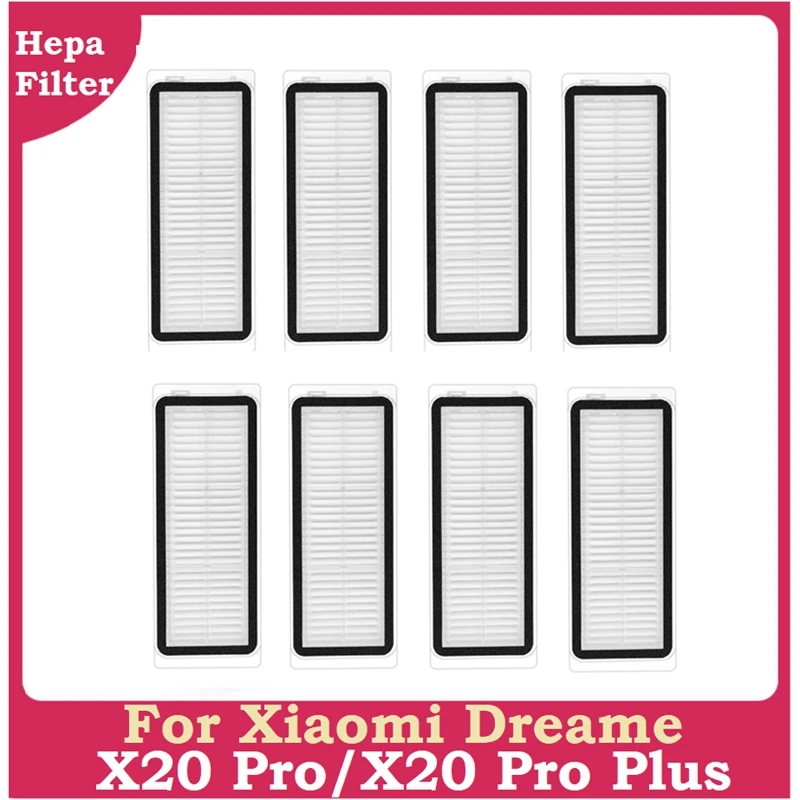 แผ่นกรอง HEPA ที่สามารถซักได้สำหรับอะไหล่เปลี่ยนเครื่องดูดฝุ่นหุ่นยนต์ Xiaomi dreame X20 pro/ X20 Pro PLUS