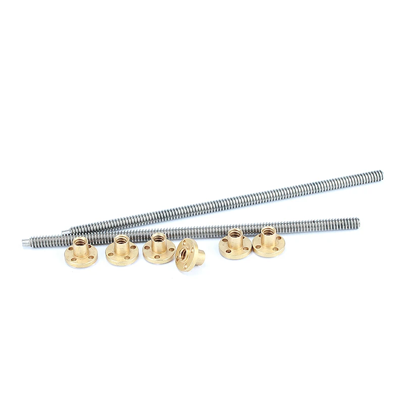 Tr16*4 2000mm Brass Nut Tr16 Left Hand Threaded Keystone Lead Screw