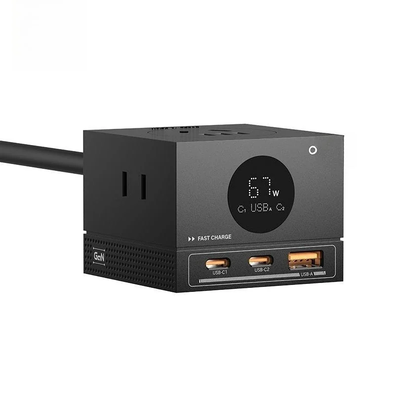 

E-sports 67W GaN fast charging socket desktop power strip USB socket typec charging station