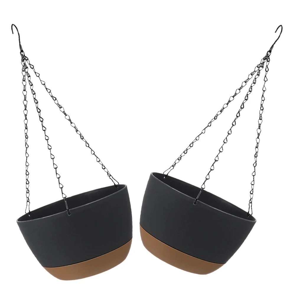 

2Pcs Hanging Planter Baskets Good Material Resistant to Deformation Ideal for Busy Individuals Easy Care Plant Pot