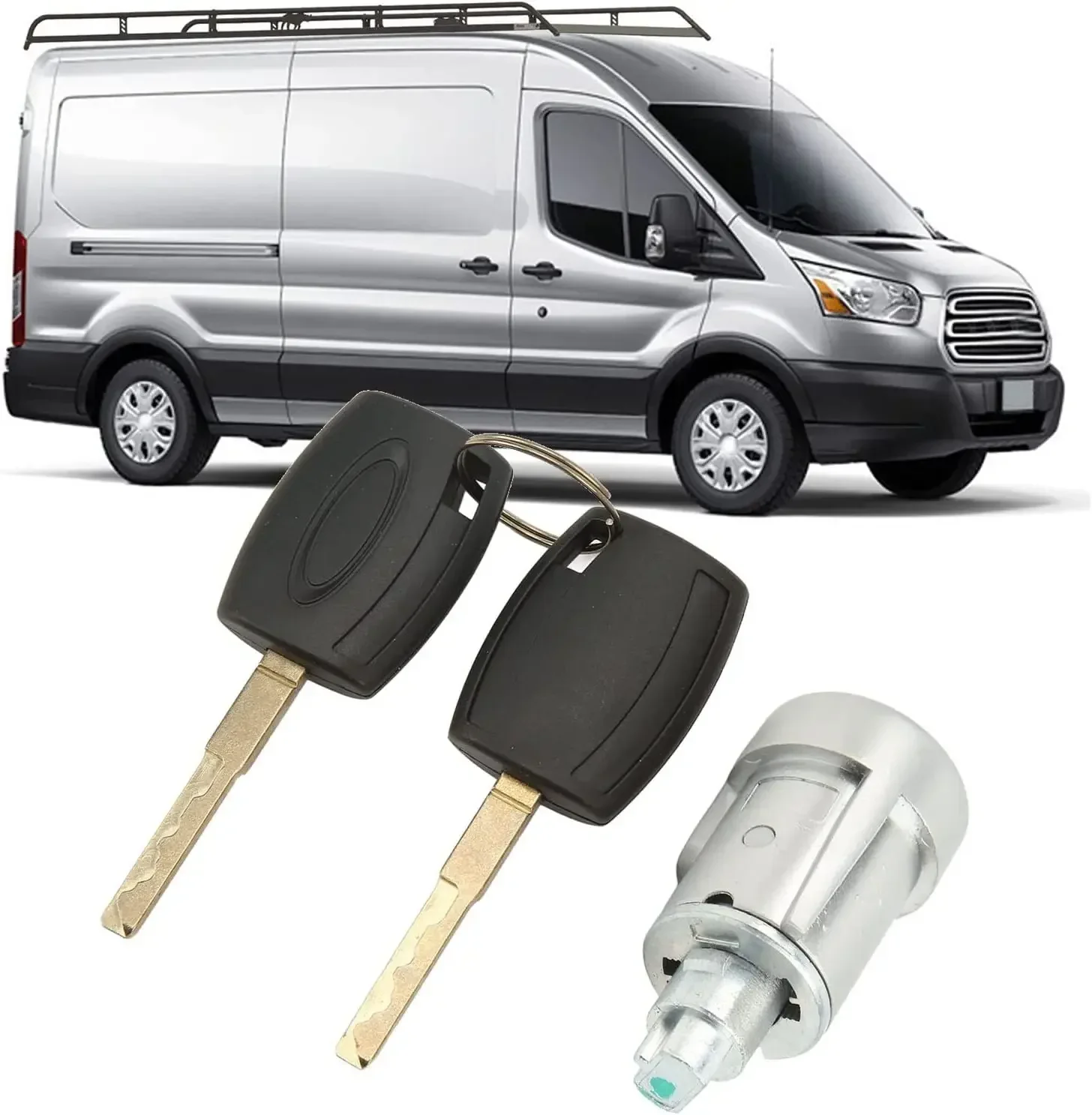 

Car Ignition Barrel Switch with 2 Keys 1926227 for Ford Transit MK8 2014-2019 Custom Tourneo Custom 2012-2019