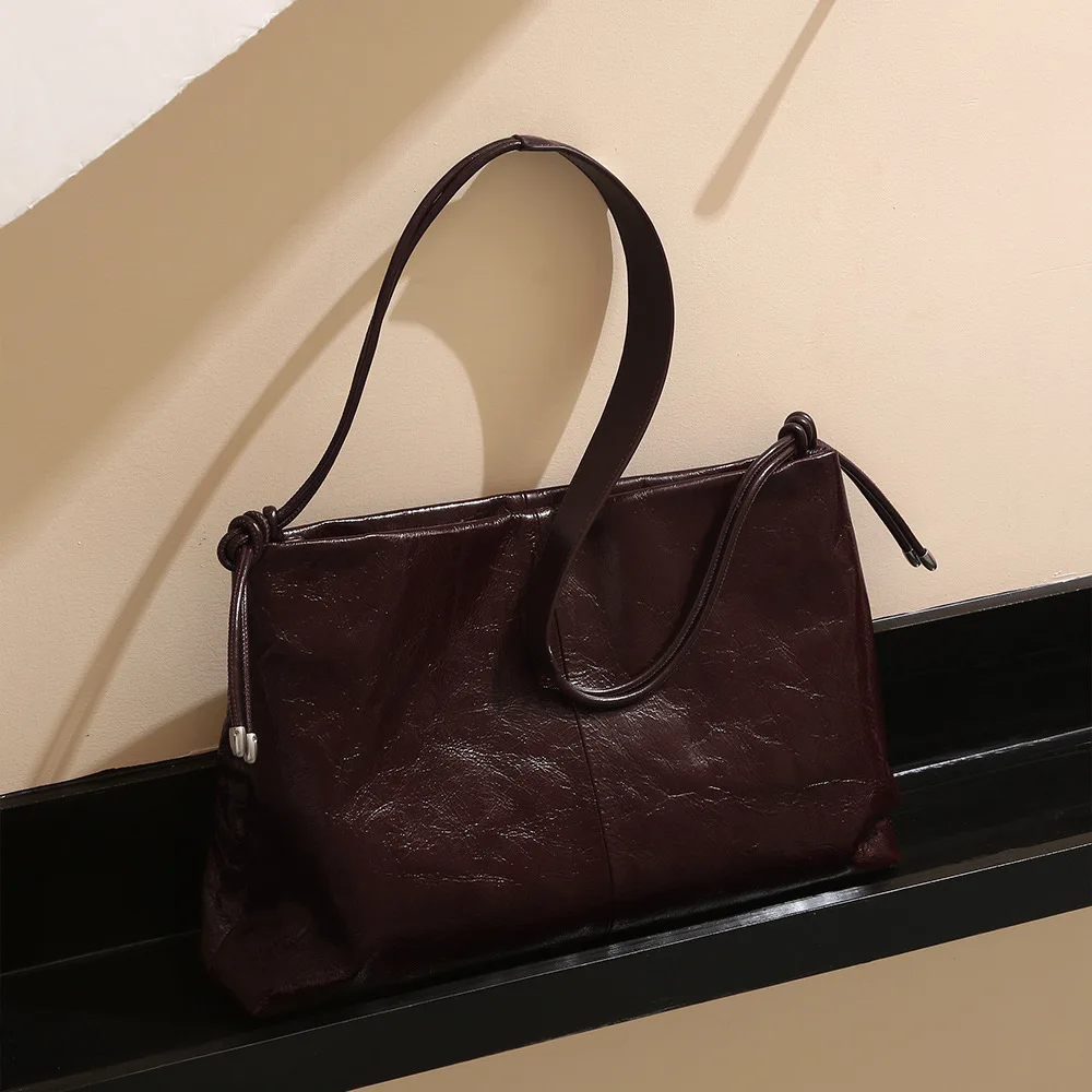 Genuine Leather Tote Crossbody Work Women's Autumn Winter High-end Top-handles Luggage Bag Shoulder Top-handle  Bags  Bag Clutch