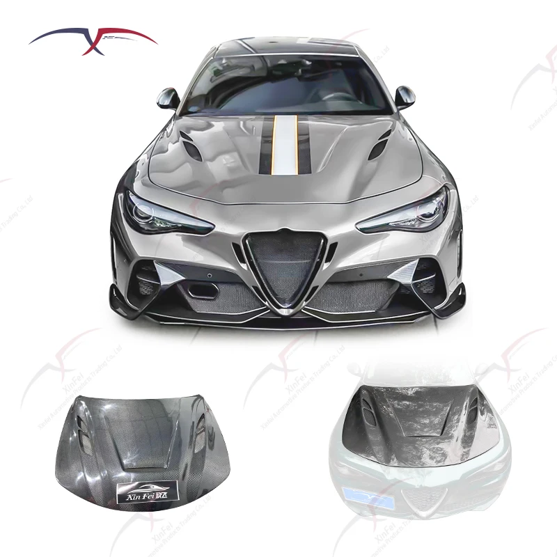 

Carbon Fiber Hood Vent for Giulia GT Body Kit 2016-2024 | Engine Hood Decoration Exterior Body Accessories