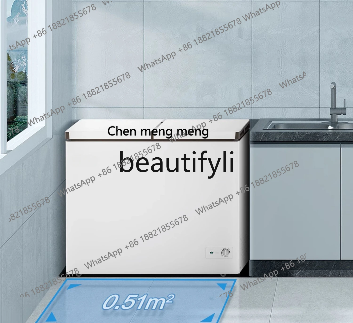 

FF 215 liters freezer double temperature fresh-keeping and freezing dual-purpose horizontal refrigerator