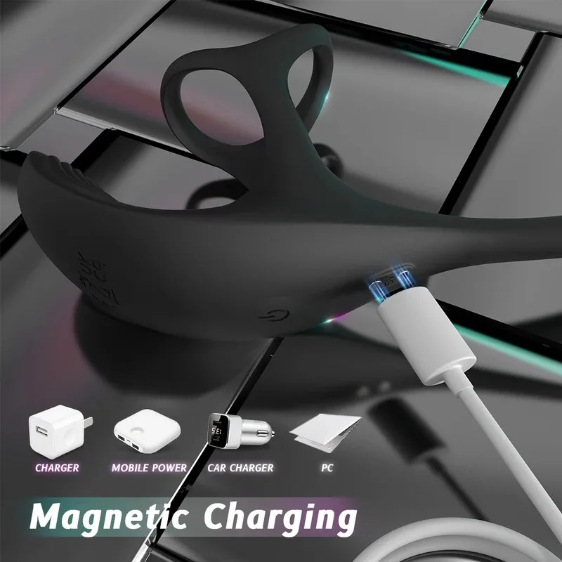 Toys for Men Gay Prostate Massager Toy Vibrator with Vibrating Cock Ring Taint Stimulator Anal Butt Plug Dildo Adult Sex