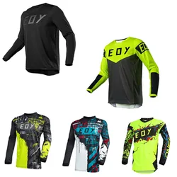 Maglie da downhill della squadra sportiva Maniche lunghe Camicie da bici MTB Maglia da moto fuoristrada DH Maglia da ciclismo Motocross Eoy MTB