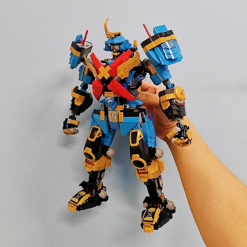 1060pcs การวิเคราะห์ Nya's SAMURAI X Mechanical Warrior หุ่นยนต์ Mech Building Blocks สงครามอาวุธของเล่นสําหรับเด็กผู้ใหญ่ของขวัญ