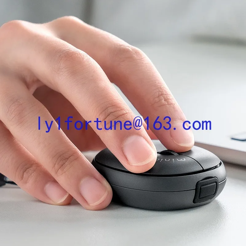 Mini Pocket Bluetooth Mute Lightweight Pocket Hemp Mouse Bluetooth 5.2 Rechargeable Mouse