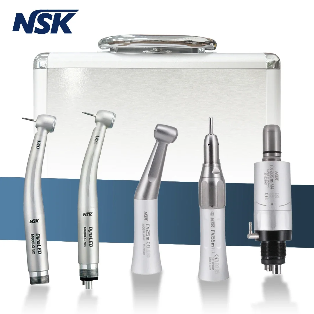 NSK Dental 1:1 Contra Angle Low Speed Direct Drive Handpiece FX Set 500LG DynaLED Turbine Handpiece Pana-Max2 Turbine Handpiece