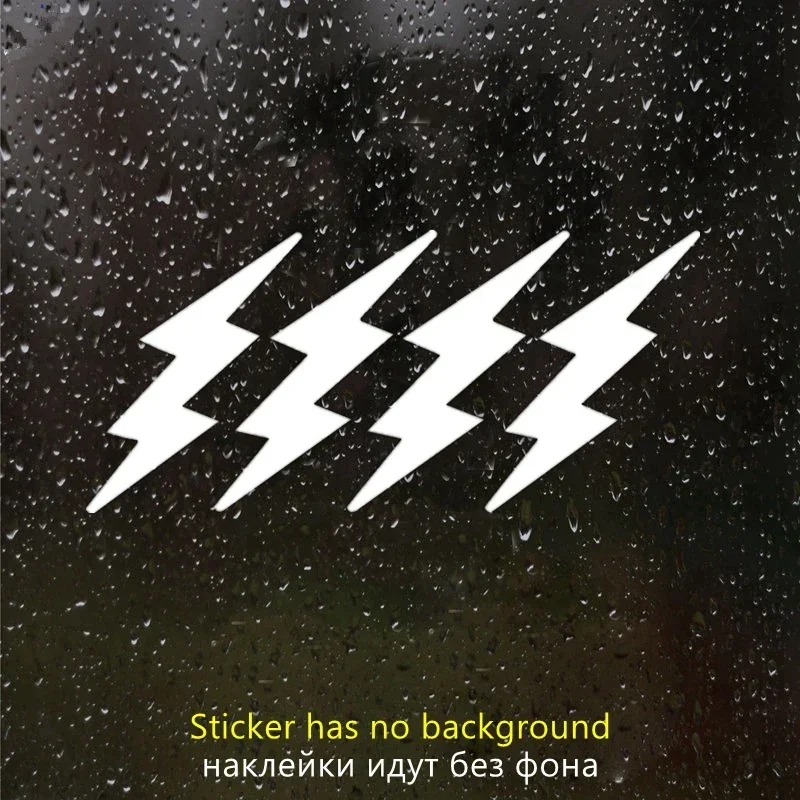 Personality Lightning Bolt Car Sticker Waterproof Car Die Cut Vinyl Decal on Body Bumper Rear Window, 10cm