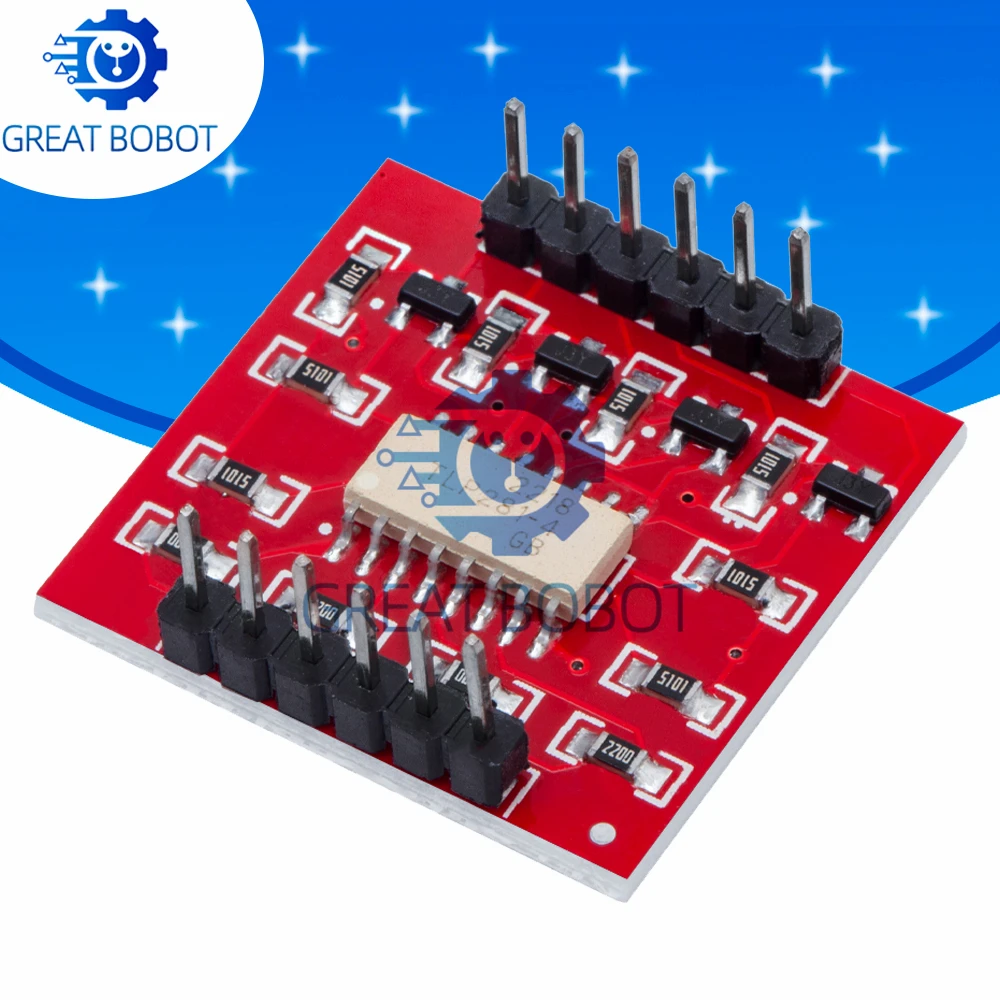 BS TLP281 4 CH 4-Channel Opto-isolator IC Module For Arduino Expansion Board High And Low Level Optocoupler Isolation 4 Channel