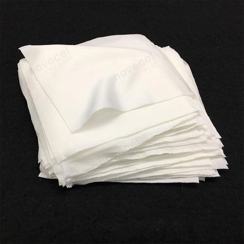 NOVECEL 100pcs/lot LCD Screen Cleaning Cloth Dust-free film Wiping Clean Cloth 10cm*10cm for Mobile Phone Screen and Watch LCD