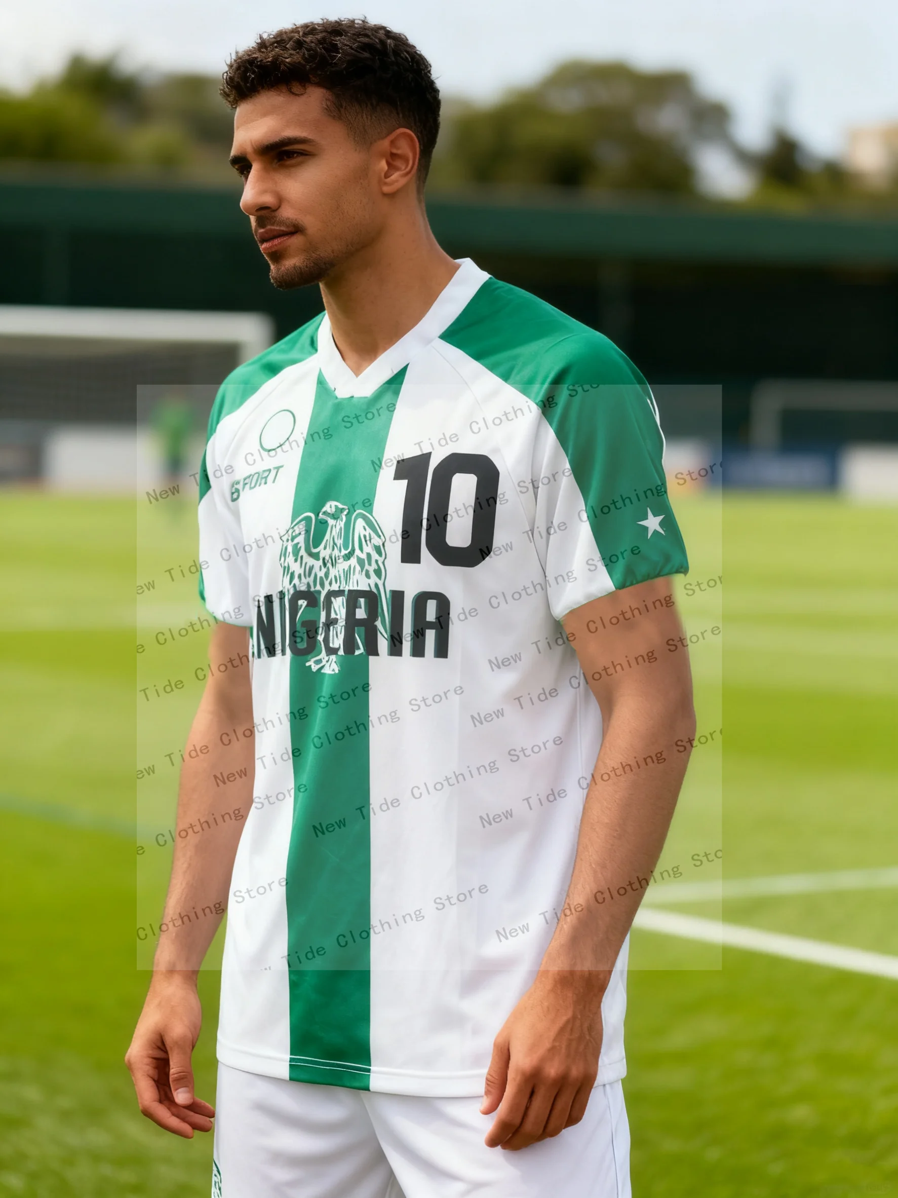 تي شيرت جيرسي لمحبي كرة القدم النيجيري للرجال - ضروري للمعجبين، يجب اقتناؤه لعشاقهم، مثالي لأسلوب اللعبة والملعب #1