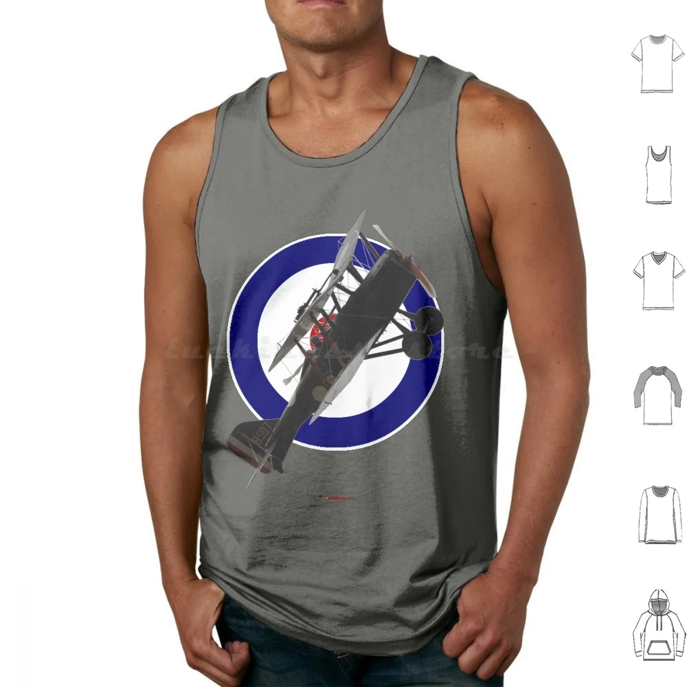 Ww1 Raf Se5a B507 Design Tank Tops Vest Sleeveless Aviation Airplane Aeroplane Fly Flying Flight Royal Air Force Factory Se5a