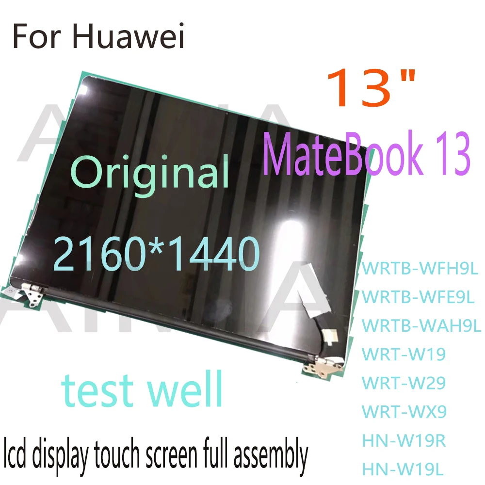 New Original 13 inch laptop IPS Display 2160x1440 for Huawei MateBook 13 WRT-W19/W29 HN-W19R /W29R Display Replacement WRTB-WFE9