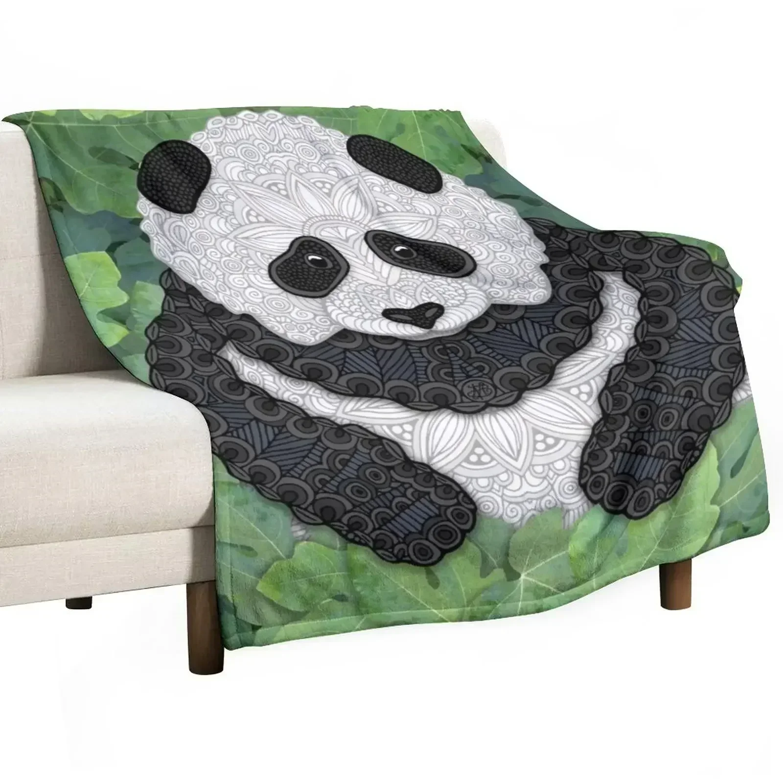 

Little Panda Throw Blanket Ultra Soft Flannel Fleece Blanket for All Seasons
