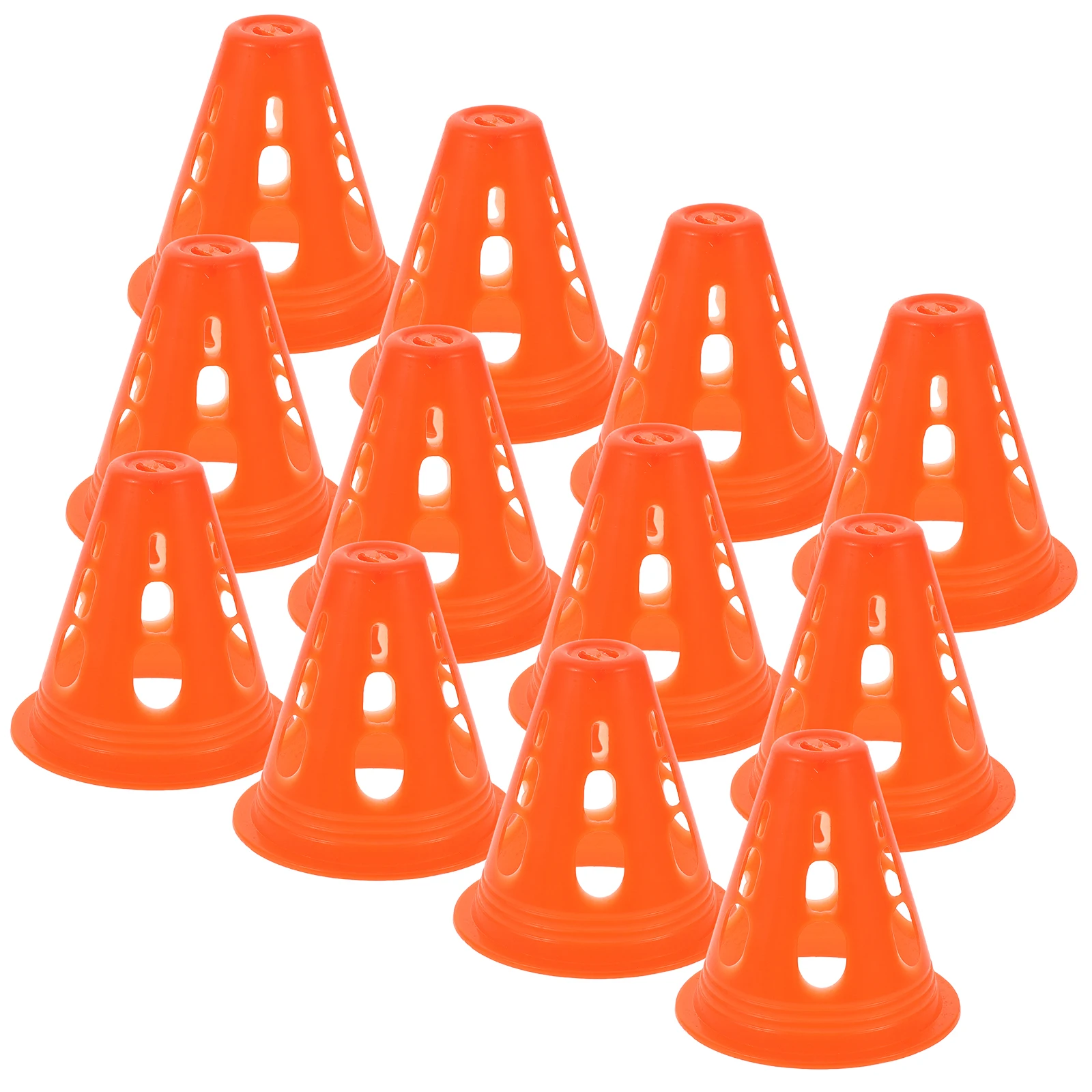 

30pcs Skating Marker Cones Orange Training Props For Roller Skating Drills Small Road Blocks Mini Cones Outdoor Toys