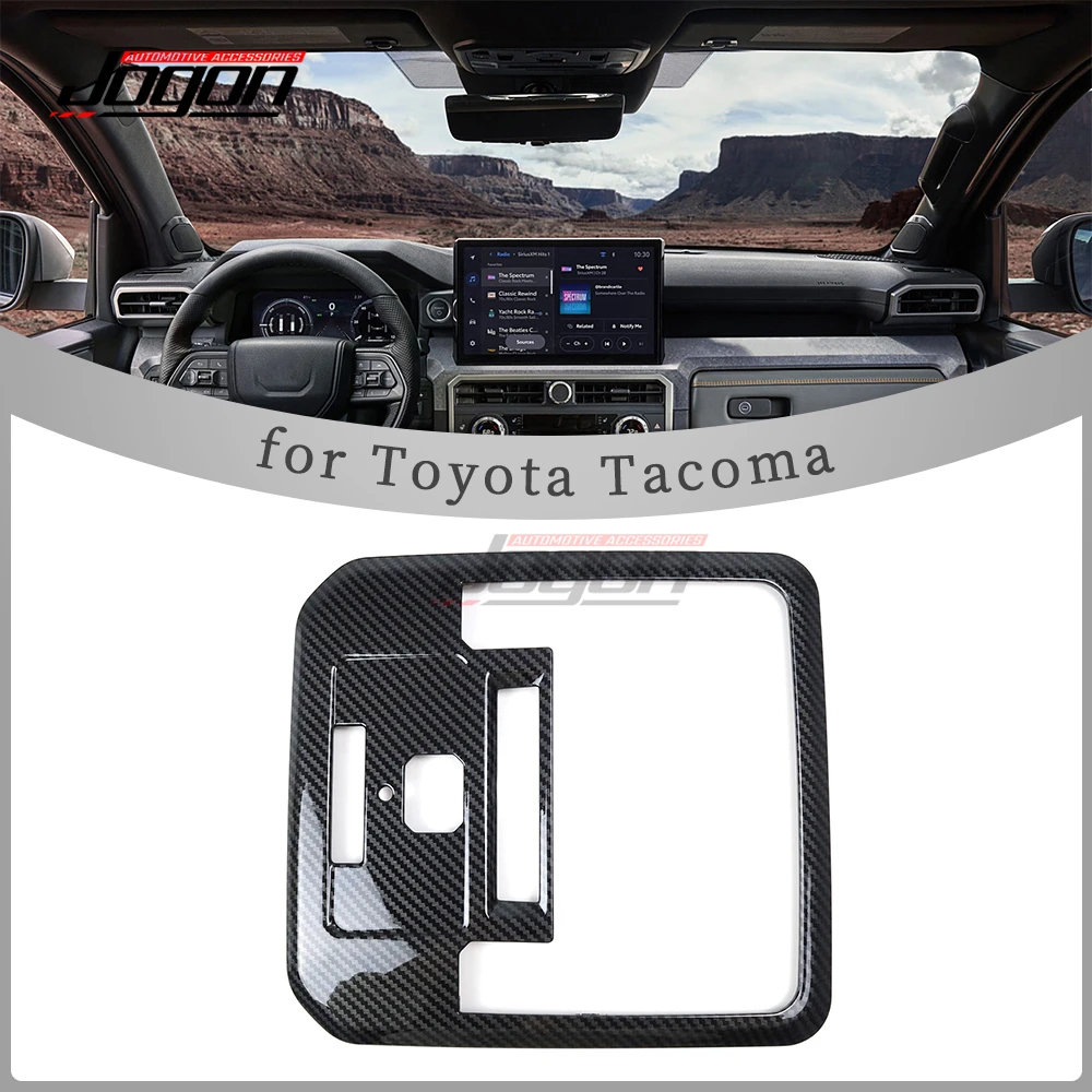 

Carbon Look For Toyota Tacoma 2024 ABS Plastic Car Interior Roof Reading Light Lamp Frame Cover Sticker Trim Accessories